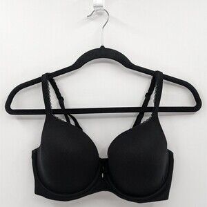 Victoria's Secret Bra Women's 34DD Black Lined Demi Body by Victoria